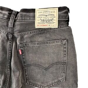 Levi's 551Z Authentic Straight Jeans Mens 32x32 Gray Wash WellThread Denim